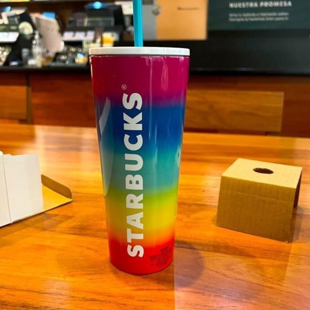 Starbucks Pride Stainless Steel Cup 2022 Mexico Edition Rainbow Pride Venti Cup